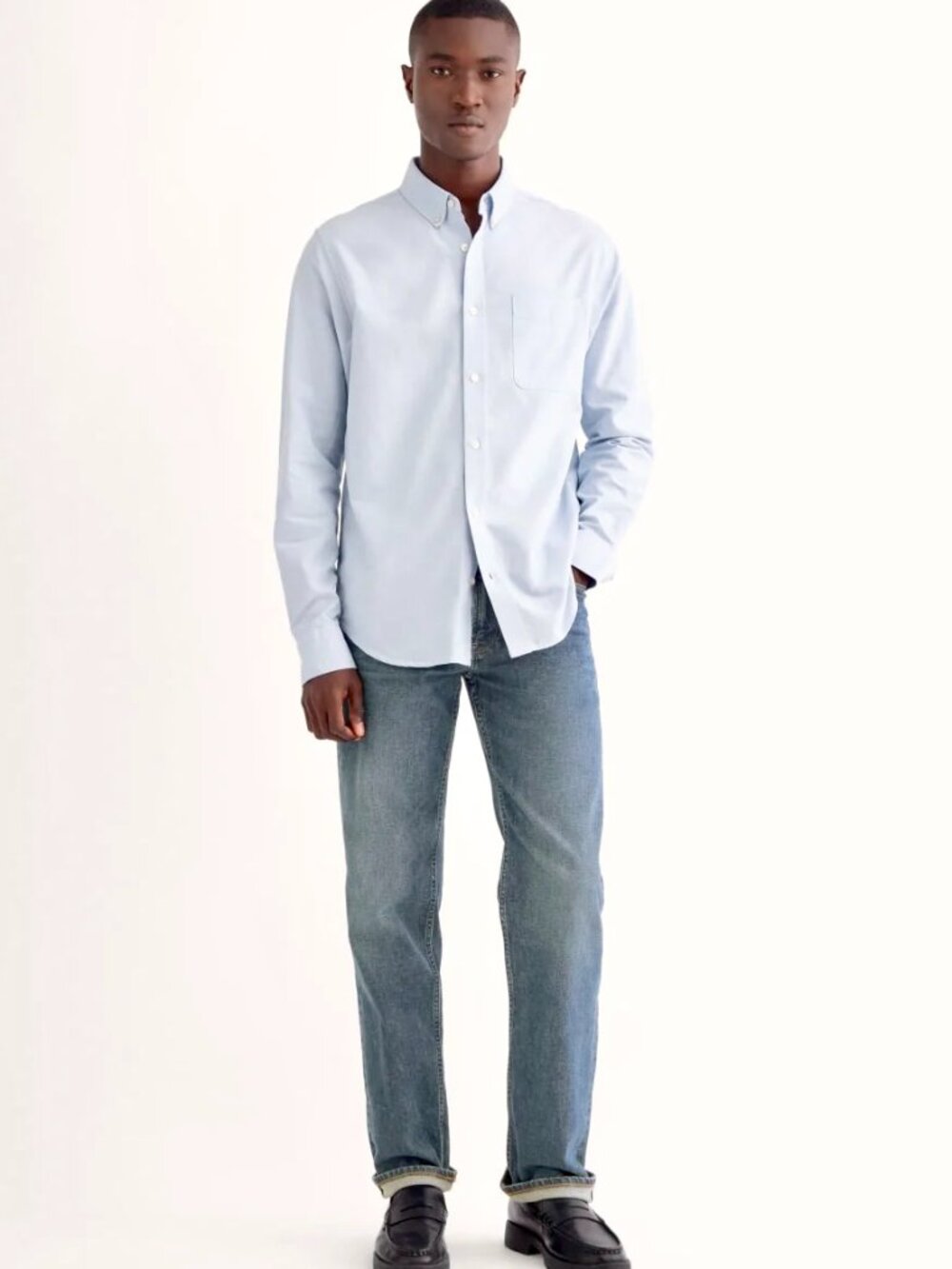 Everlane Blue Men's Organic Cotton Oxford Shirt M